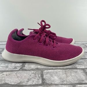 Allbirds Tree Runners running shoes sneakers women’s size 8 berry pink white